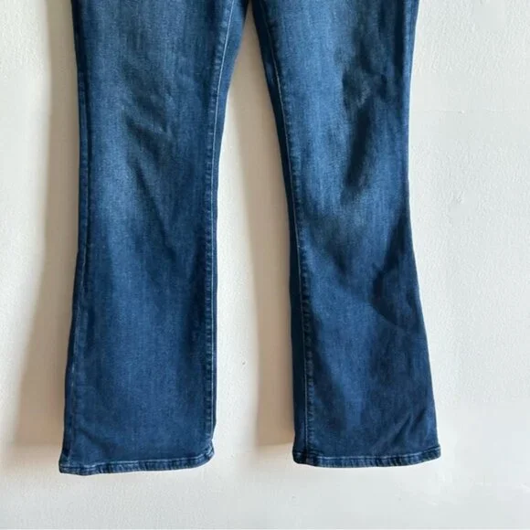 Anthropologie Pilcro Sz 28 The Icon Dark Wash Flare Denim Jeans - Picture 6 of 12